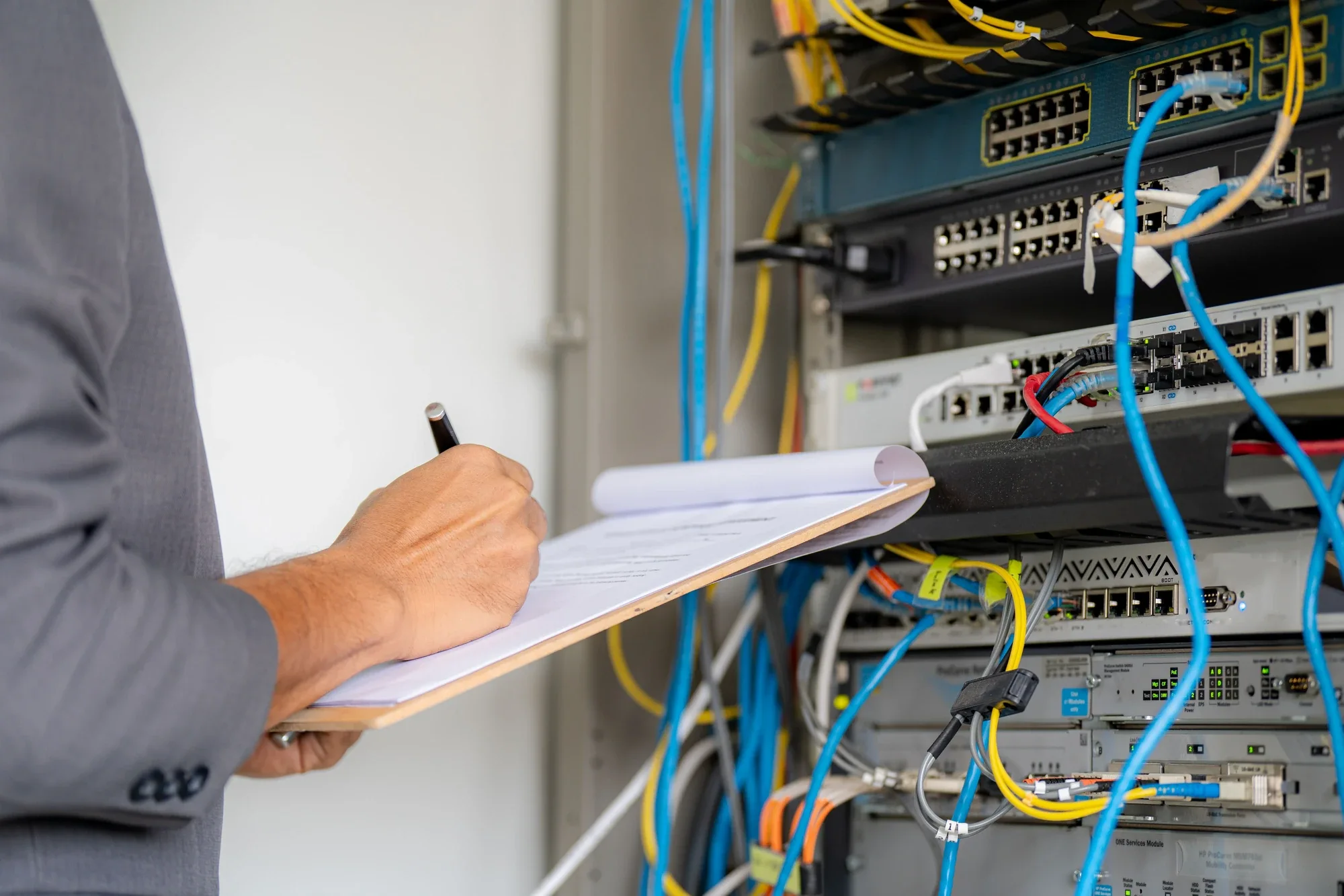 Server rack networking